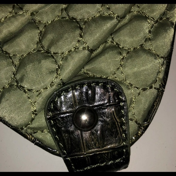INS Faux Crocodile Fabric Bag Green Nicole Lee - Picture 5 of 8